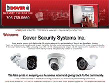 Tablet Screenshot of doversecuritysystems.com